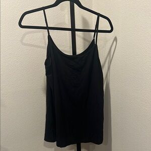 Time and Tru Black Fitted Sleeveless Camisole